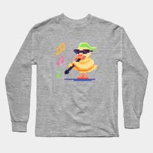 Musical Duck playing Oboe Long Sleeve T-Shirt